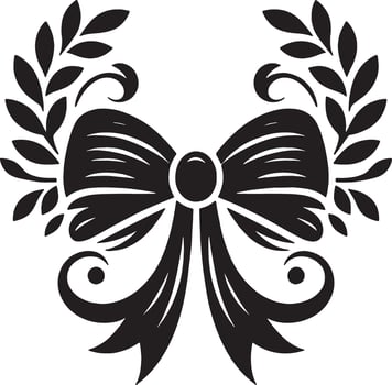 Minimal Bow Ribbon for Elegant Designs vector