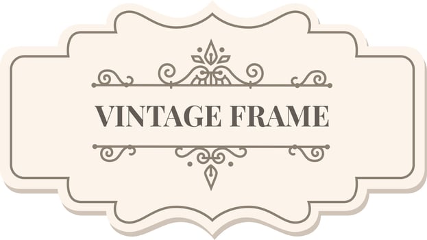 Vintage frame with elegant floral ornaments is decorating a cream colored background, perfect for wedding invitations, menus, labels or other design projects vector