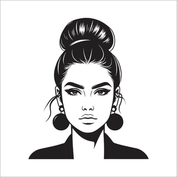 Beautiful Woman Face vector
