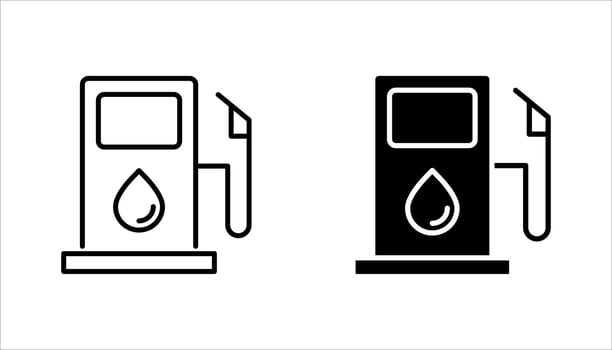 Fuel pump icon, vector