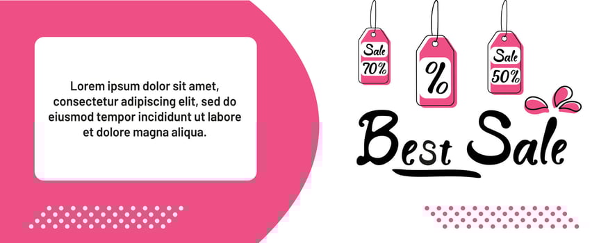 Best sale with discount tags showcasing different savings percentages in a vibrant design vector
