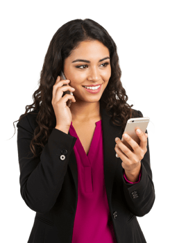 young business woman with laptop png