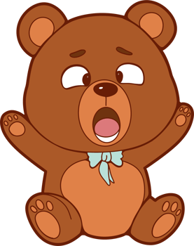 a wow bear pose png