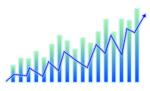Financial graph, Business concept png