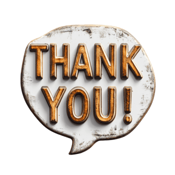 Rustic Wooden Thank You Speech Bubble Sign png