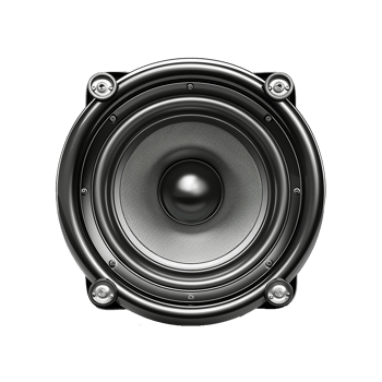 Black speaker close-up detailed audio sound music technology png