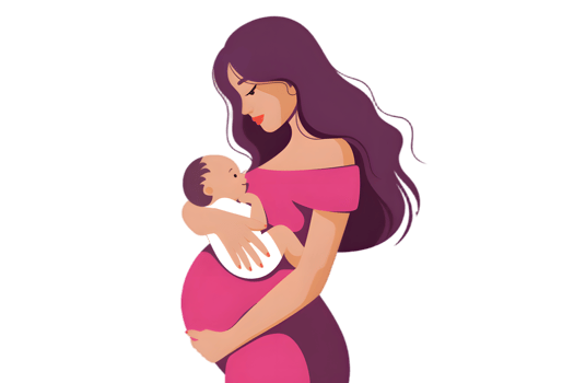 a mom and child png