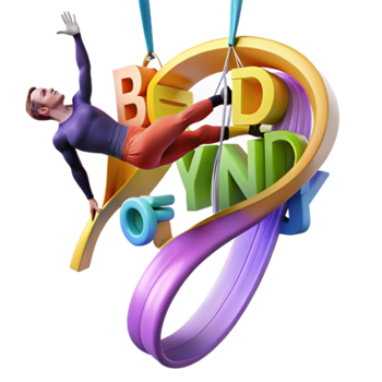 Dynamic 3D Illustration Beyond Limits Athlete Aerial Pose png