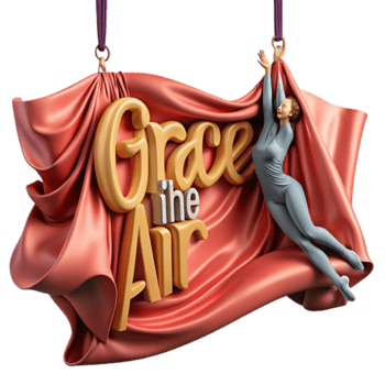 Grace in the Air A 3D Illustration of a Woman in Motion png