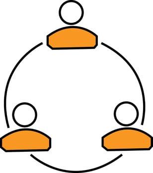 An illustration of a group of people vector