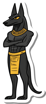 Anubis Egyptian God Powerful Protector Deity png