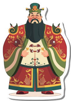 A Chinese God Wealthy Emperor Richly Dressed png