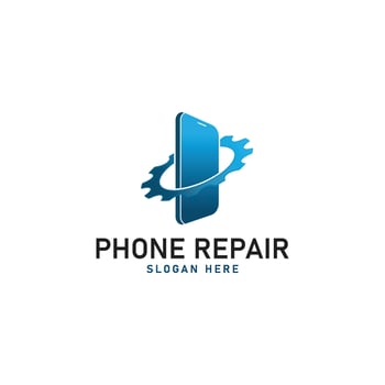 Phone Repair Logo Design Template vector