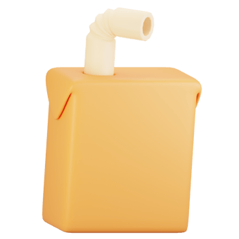 3d rendering summer season icon concept. 3d render juice icon png