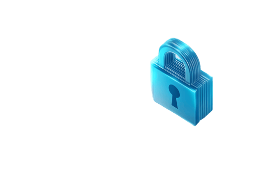 Isometric Digital Lock Security, Privacy, and Data Protection Concept png