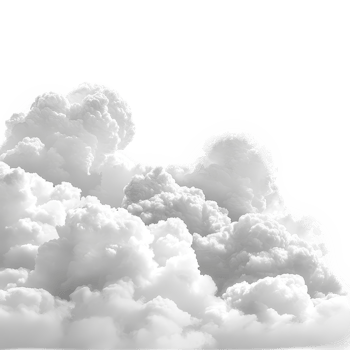 Soft transparent clouds drifting gently against a blank transparent background, creating a serene and peaceful atmosphere, transparent clouds isolated on transparent background png