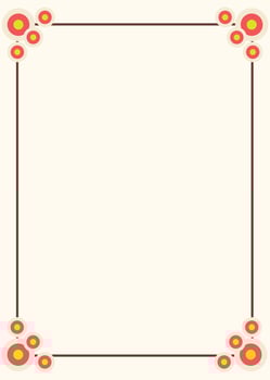vintage wedding invitation card template design vector