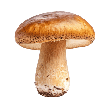 Isolated brown beech mushroom on a transparent background showcasing its distinct shape and color, brown beech mushroom isolated on transparent background png
