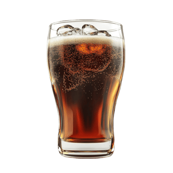 Chilled Glass of Cola with Carbonation png