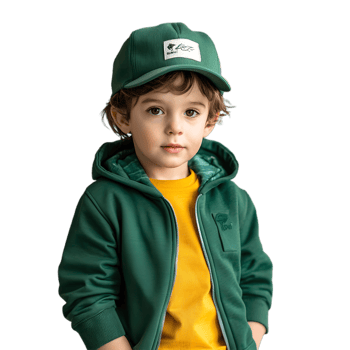 A small boy in green attire png