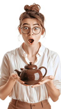 Graceful Woman Hand Carrying a Teapot png