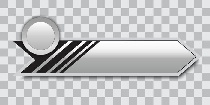 Graphic label white for decoration vector
