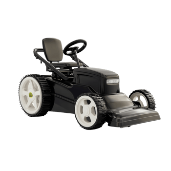 Modern Black Robotic Lawn Mower Design png