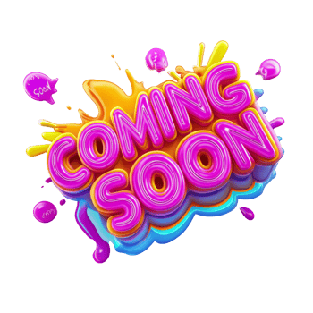 Colorful Coming Soon Announcement With Liquid Splashes png