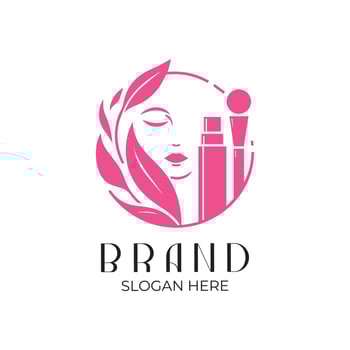 beauty and cosmetics, skincare logo template vector