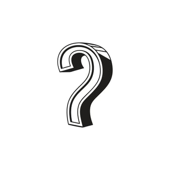 3D Question Mark , Illustration vector