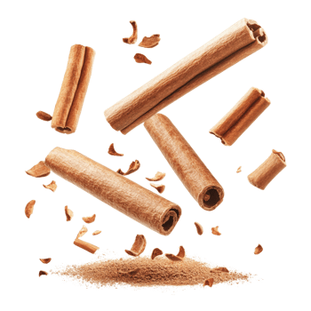 Cinnamon Sticks Falling Onto Ground Cinnamon Powder png