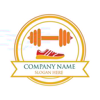 a logo for a gym or fitness center vector