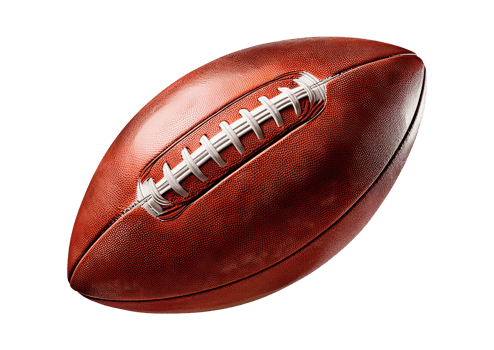 An american football on transparent background png