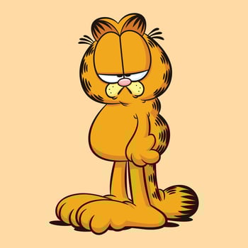 Garfield The Cat Bore vector