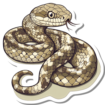 Coiled Snake Illustration Detailed Scales And Texture png