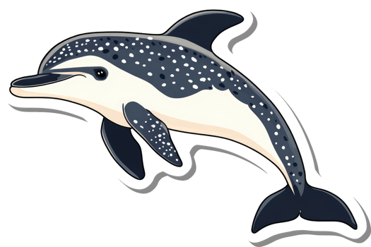 A Spotted Dolphin Leaping Gracefully Through Water png