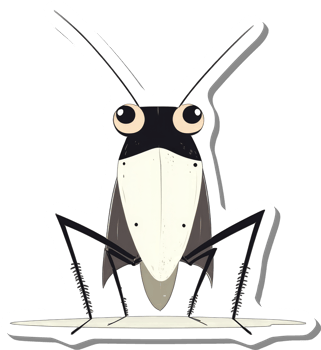 A stylized illustration of a large insect with long antennae png