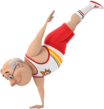Dynamic Acrobat Performing Gymnastic Movements for Stunning Projects. . png