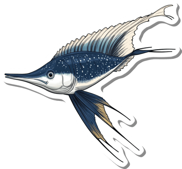 Artistic Illustration of a Unique Deep Sea Fish png