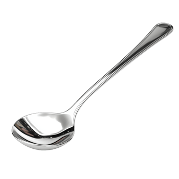 A Shiny Silver Spoon Isolated on Black Background png