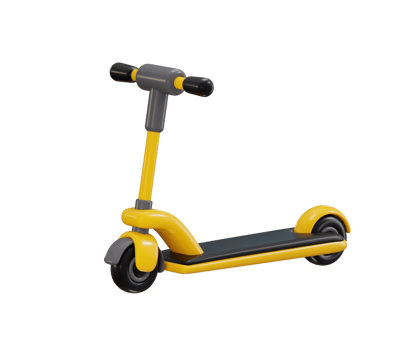 Kick Scooter icon 3d rendering illustration png