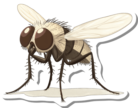 Detailed Illustration Of A Light Brown Fly png