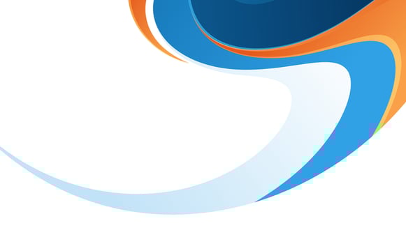 Blue adn orange abstract modern wave background vector