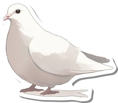 A White Dove Illustration Depicts Peace And Serenity png