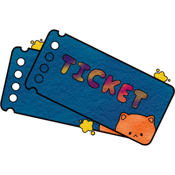 The blue ticket png