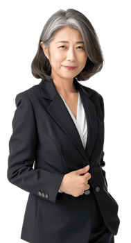 Ceo asian woman in a business suit png