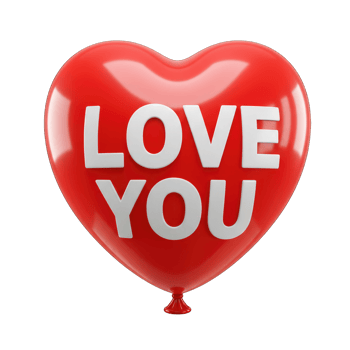 Heart-shaped design with the message Love You for romantic and affectionate themes. png