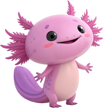 Cute Juvenile Axolotl Illustration Capturing Playful And Engaging Behavior. . png