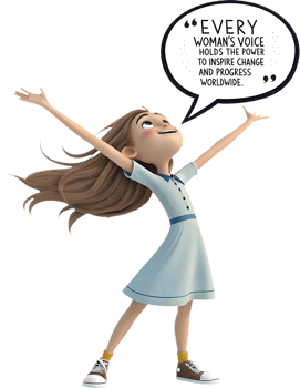 Womens Day Empowerment Clipart Featuring Strong Female Leadership. . png