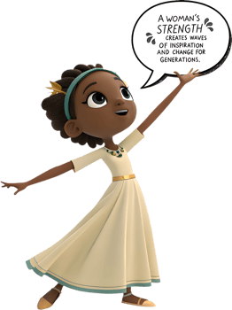 Uplifting Womens Day Clipart Featuring Empowering Woman and Quote. . png